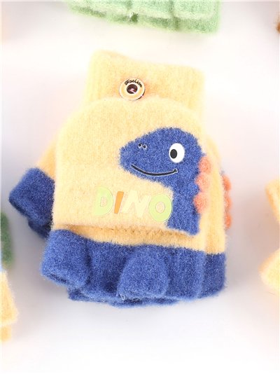 Guantes infantiles dinosaurio 2
