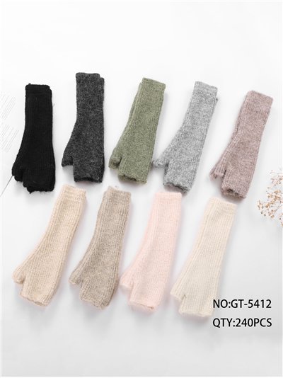 Guantes largos sin dedos