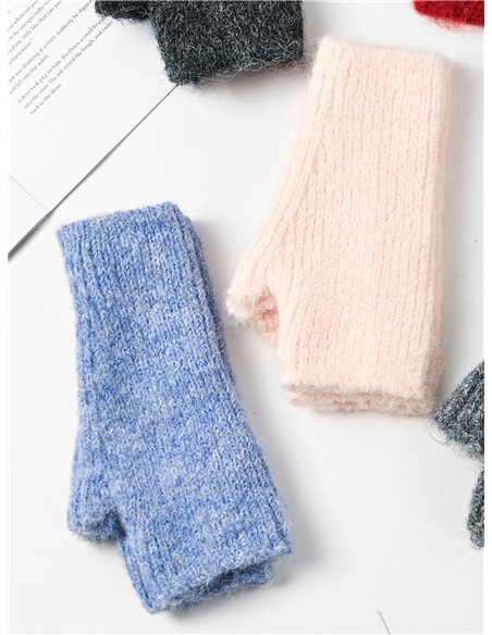 Knit fingerless gloves