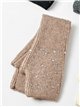 Mitones de punto con strass