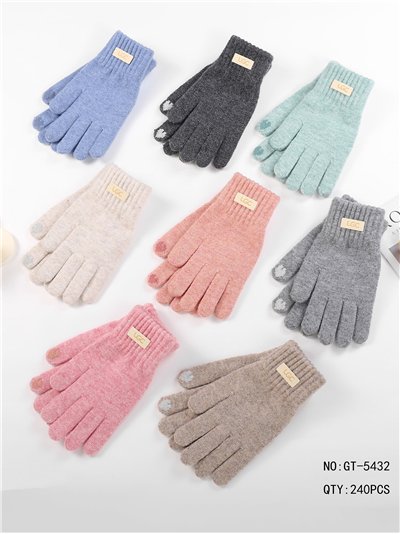 Guantes de punto con tacto pantalla