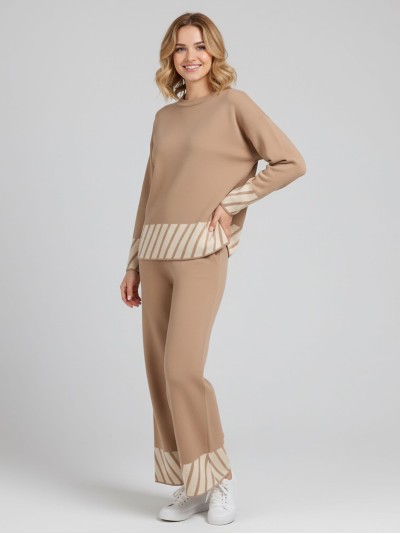 Set Maglia Larga a Righe + Pantaloni - Fornitori Nazionali di Abbigliamento