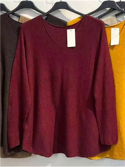 Jersey amplio cuello pico 2