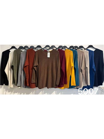 Jersey amplio cuello redondo