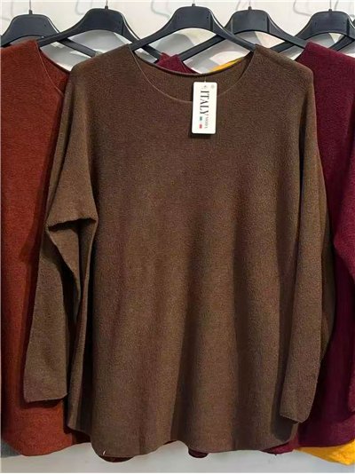 Jersey amplio cuello redondo 2