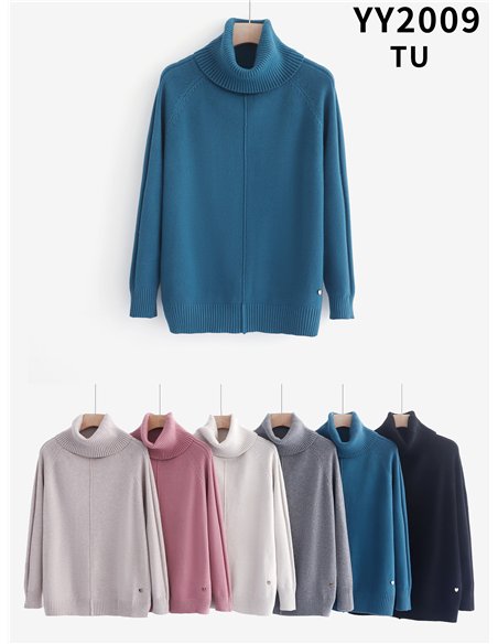 Basic roll neck sweater