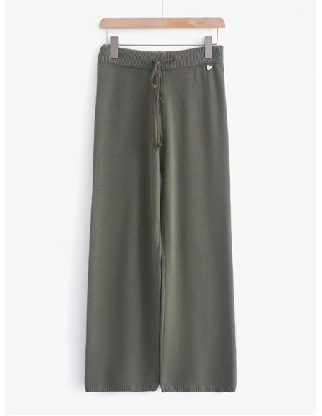 Pantalón punto recto con cordón