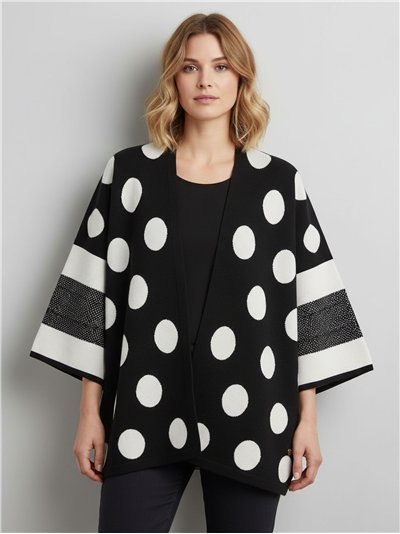 Kimono lunares de punto 