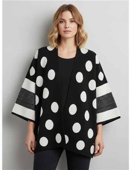 Kimono lunares de punto 