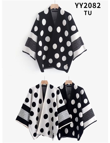 Kimono lunares de punto 