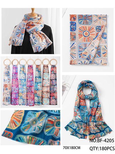 Bufanda geométrico metalizado 2