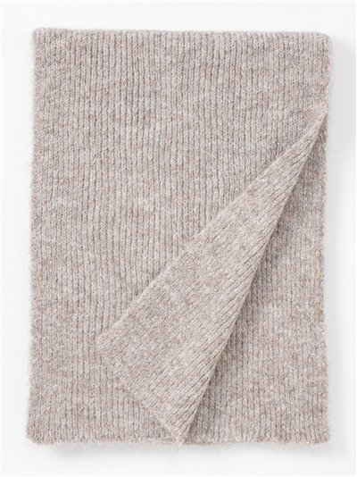 Bufanda punto canalé tacto cachemira