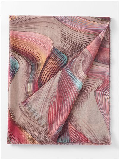 Bufanda ondas metalizado