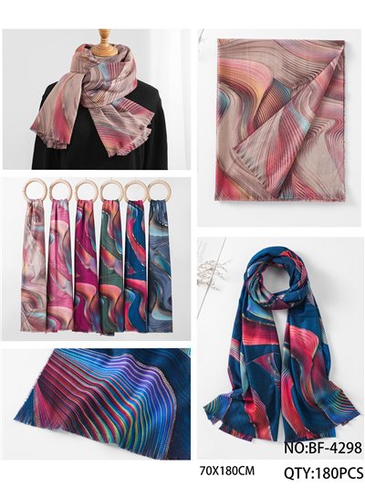 Bufanda ondas metalizado 2