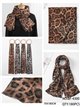 Bufanda animal print metalizado