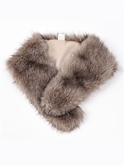 Cuello de pelo sintético