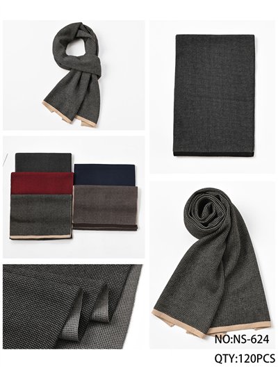 Bufanda estampada reversible para hombre 2