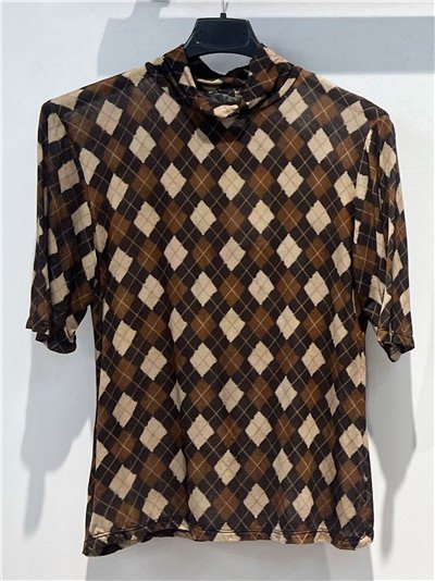 Camiseta rombos cuello perkins 2