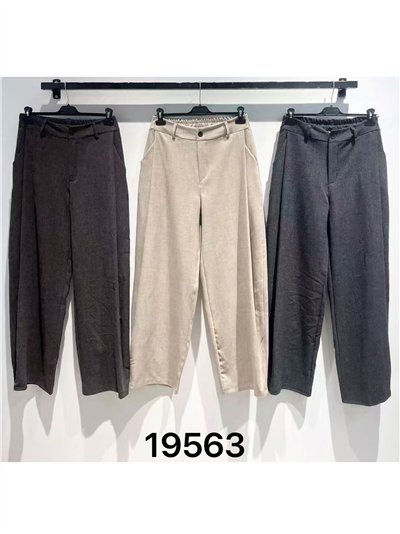 Pantalón recto pinzas