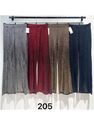 Pantalón fiesta flare de lentejuelas