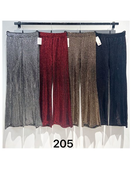 Pantalón fiesta flare de lentejuelas