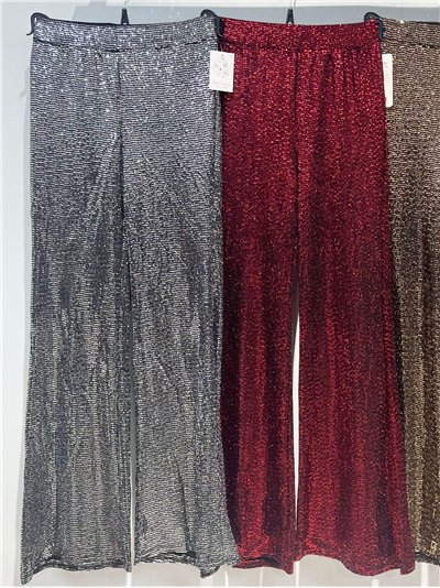 Pantalón fiesta flare de lentejuelas 2