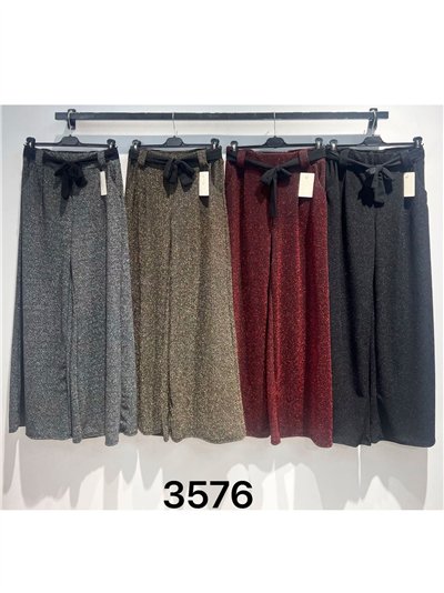 Pantalón fiesta lurex con lazo