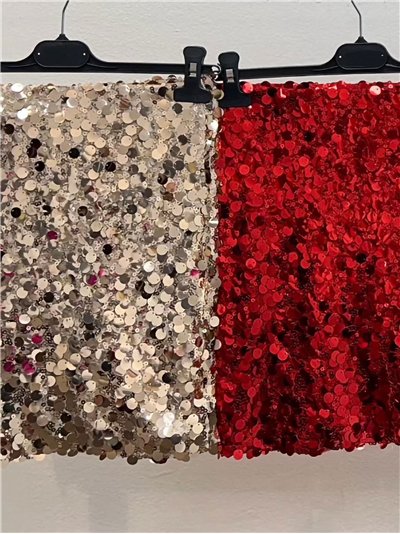 Falda mini fiesta de lentejuelas 2