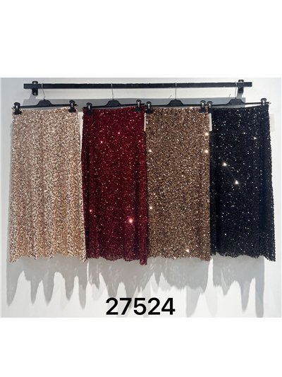 Falda midi fiesta de lentejuelas