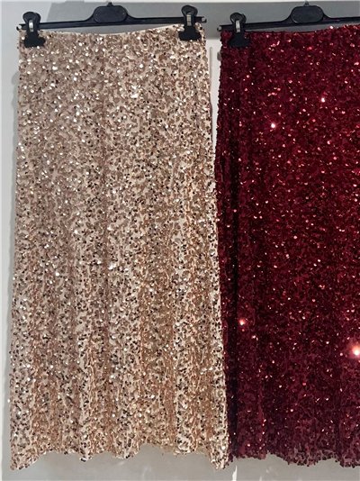 Falda midi fiesta de lentejuelas 2