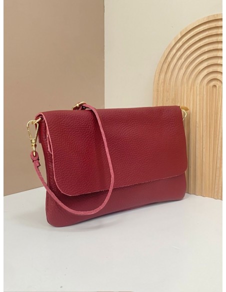 Leather crossbody bag with flap - AB-CO24035