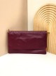Leather crossbody bag with flap