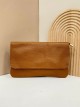 Leather crossbody bag with flap