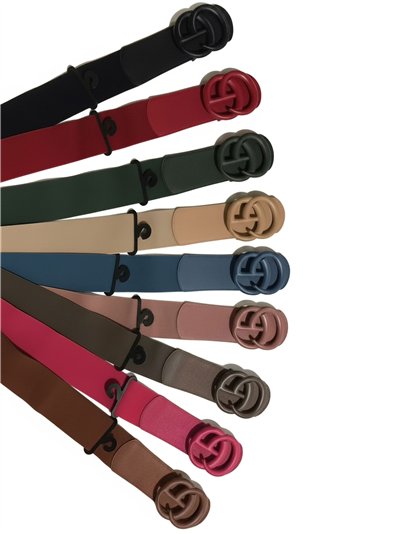 Cinturón elástico hebilla redonda