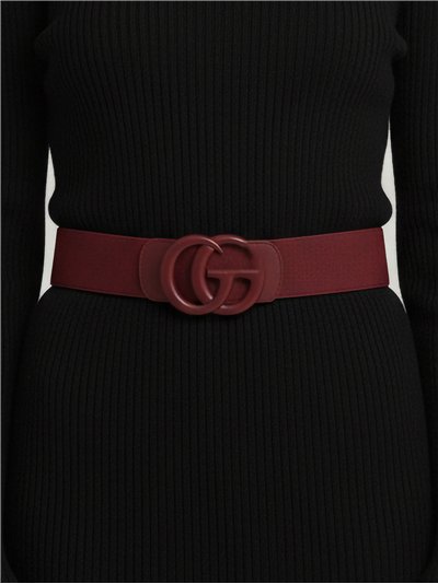 Cinturón elástico hebilla redonda 2