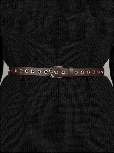 Cinturón ojales metálicos hebilla 2