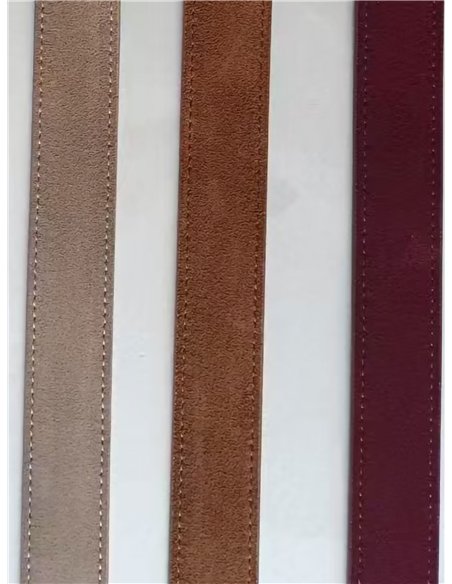 Cinturón piel hebilla oval vintage