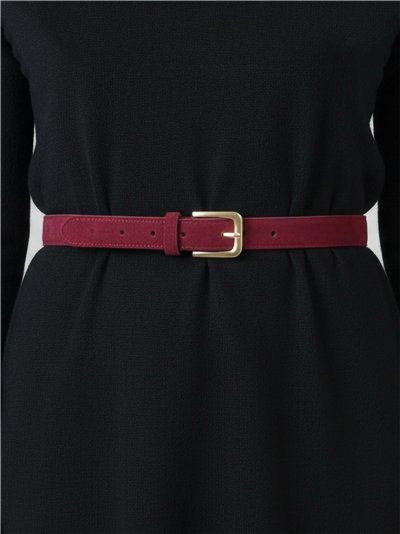 Cinturón piel hebilla clásica 2