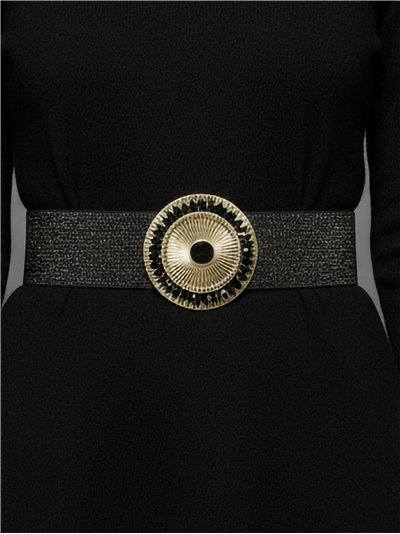 Cinturón elástico brillo hebilla 2