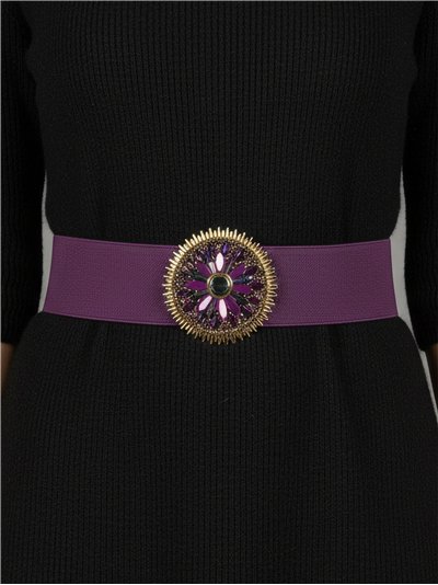 Cinturón elástico hebilla sol con cristales 2