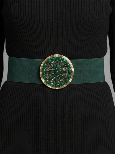 Cinturón elástico hebilla efecto piedras 2