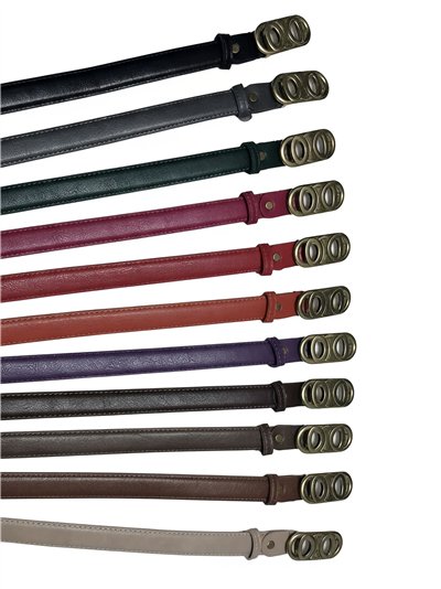 Cinturón hebilla doble vintage