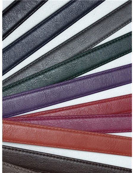 Cinturón básico liso hebilla redonda