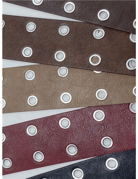 Cinturón ancho con ojales