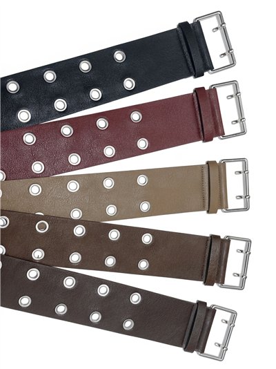 Cinturón ancho con ojales