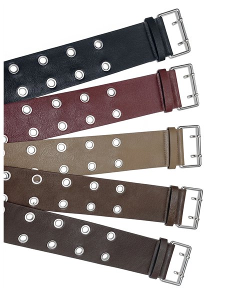 Cinturón ancho con ojales