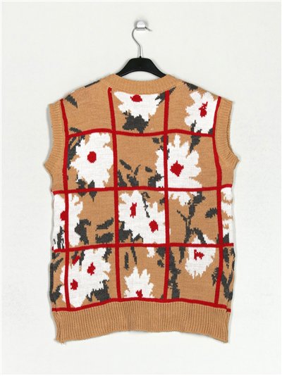 Chaleco punto estampado 2