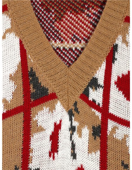 Chaleco punto estampado