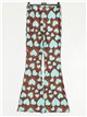 Printed flowing flare trousers 