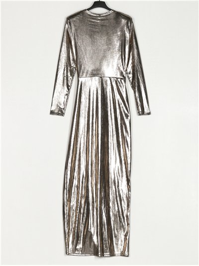 Vestido largo metalizado 2
